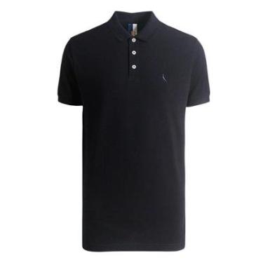 Imagem de Camisa Polo Reserva Piquet Clássica Algodão Azul Claro-Masculino
