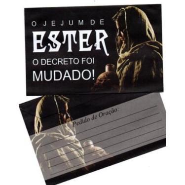 Imagem de Envelope de campanha - o jejum de ester o decreto foi mudado c 100 - M
