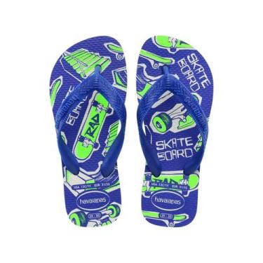 Imagem de Chinelo Havaianas De Dedo Kids Athletic Branco, 29/30, Branco, Azul na