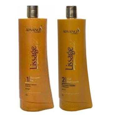 Imagem de Kit Lissage Gold Hair Advance Progressiva Sem Formol 2 itens - Advance