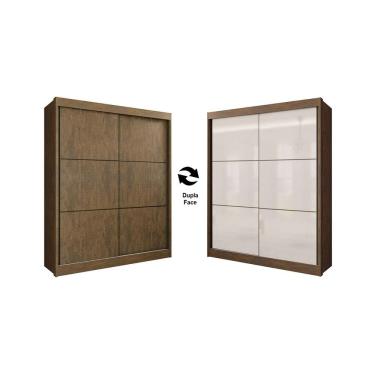 Imagem de Guarda-Roupa 2 Portas Ypê-Ypê/Off White Santos 1,85 M