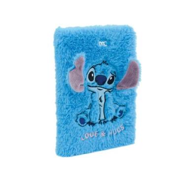 Imagem de Caderno Brochura Pelúcia Stitch Fluffy DAC 80fls - Escolar Fofo Licenc