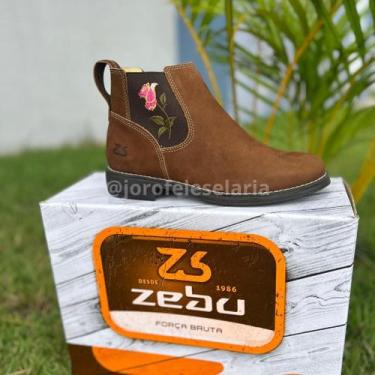 Imagem de Bota / Botina Zebu 63120 Nobuck, Terra, 36