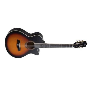 Imagem de Violao michael nylon eletrico nini jumbo vmy 340 sm