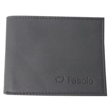 Imagem de Carteira Masculina Fasolo 100% Couro K699, Preto