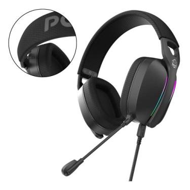 Imagem de Headset Gamer Profissional Para Pc e Console Cor Preto Conexão Usb Com
