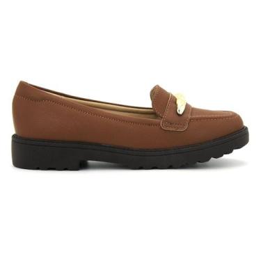 Imagem de Sapato Modare 7357.106 Mocassim Oxford Leve Salto Tratorado Feminino, 