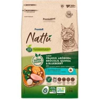 Imagem de Ração Seca PremieR Nattú Abóbora para Gatos Castrados 7,5kg