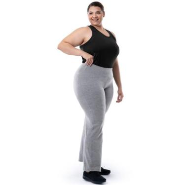 Imagem de Calça Legging Poliamida Plus Size RGvest., Cinza mescla, G2