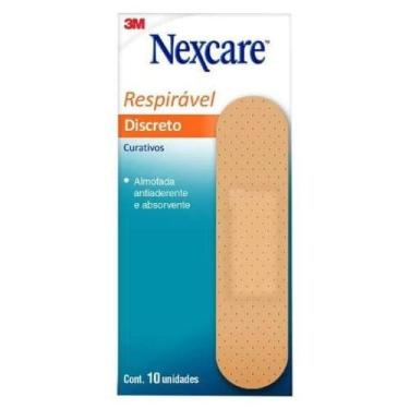 Imagem de Curativos Bege Discreto 3M Nexcare Respirável 10und