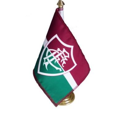 Imagem de Bandeira de Mesa Fluminense Oficial Licenciada - JC Flâmulas e Bandeir