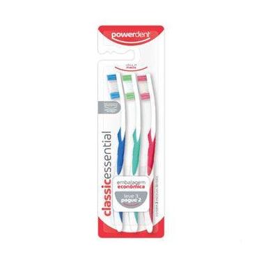 Imagem de Escova Dental Powerdent Powerclass Macia com 3 unidades - IMPOWER
