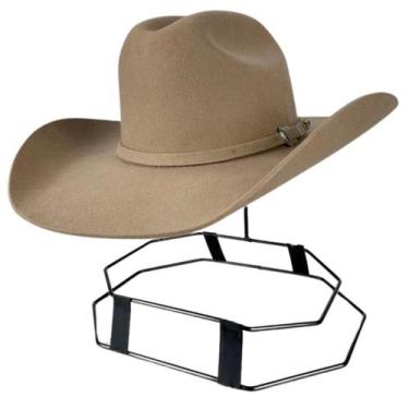 Imagem de Chapéu Country Arizona Feltro 100% Lã Bege Aba 10 Carneira Elástica Pr
