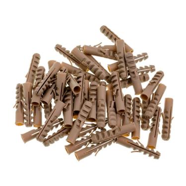 Imagem de Bucha de Nylon 10MM 50 Unidades com Alta Resistência e Durabilidade Branco Bemfixa