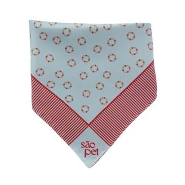 Imagem de Bandana São Pet Boia para Cachorro e Gato, M, Vermelho
