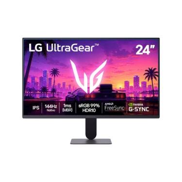 Imagem de Monitor Gamer LG UltraGear 24G411B, 144Hz Nativo, 1ms (MBR), Tela IPS 