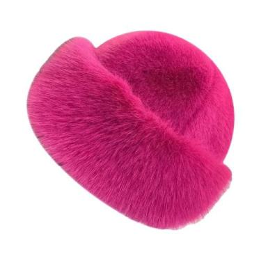 Imagem de Chapéu De Inverno Grosso De Pelúcia, Cor Sólida, Acessório De Moda, À 