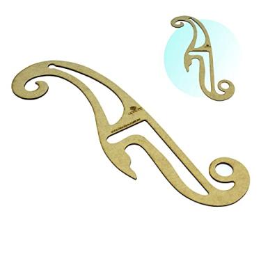 Imagem de Régua Curva Francesa 1199 Modelista Costura Confecção Mdf