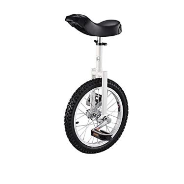 Imagem de 40,6 cm 45,7 cm 50,8 cm Equilíbrio Carro Monociclo Bicicleta Competição Roda Única Carro de Liga de Alumínio Espessa Anel de Equilíbrio Carro para Crianças Adultos, Branco, 50,8 cm