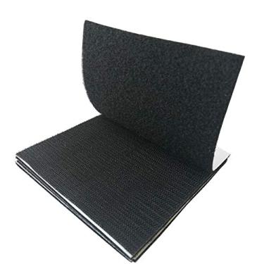 Imagem de Fita de montagem resistente com gancho dupla face, fita adesiva para uso interno e externo à prova d'água para guardar moldura e ferramentas, Preto, 5x5 inch