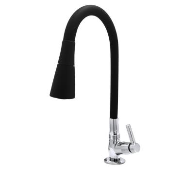 Imagem de Torneira Cozinha Conic Preta 2 Jatos C29 Mesa 1/4 De Volta