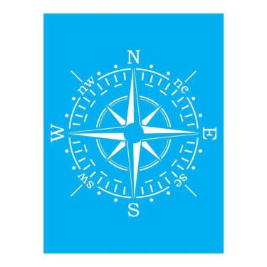 Imagem de Stencil Tamako Bússola - 15X20Cm - Ref 263