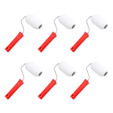 Imagem de Kit 06 Rolo Bernina 9cm Pintura Tinta Epoxi e Acrilica Roma