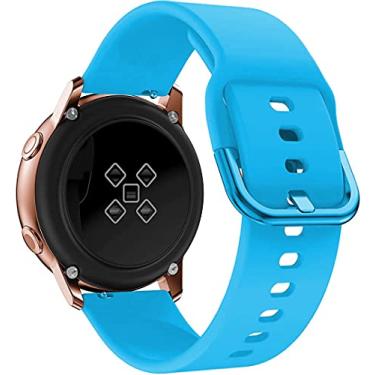 Imagem de Pulseira de relógio de 22 mm, compatível com Samsung Galaxy Watch 3 45 mm/Galaxy Watch 46 mm/Gear S3 Frontier clássica pulseira esportiva de silicone macio para homens e mulheres