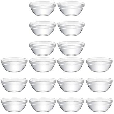 Imagem de 18 Pcs Tigela De Bolo Bozai Preparar Tigelas De Sobremesa Ervilhas Misturando Doces De Creme De Recipiente De Molhos Medindo Vidro Comida Criança Pequena De Gelatina