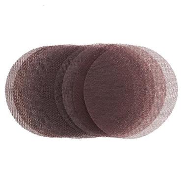 Imagem de SHENGANG Discos de lixa de malha de 6 polegadas 35 peças 150mm gancho loop 80-600 grão lixadora de rede sem poeira lixa antibloqueio para piso de madeira de carro, grão misto