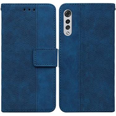 Imagem de For LG Velvet / G9 5G / 4G Geometric Embossed Leather Phone Case