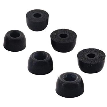 Imagem de AlxCD Protetores de ouvido de espuma para fone de ouvido Jabra Elite 65t, P/M/G 3 tamanhos de espuma de memória, adequado para Jabra Elite 65t Elite Active 65t [Preto][S/M/L], Preto, S/M/L