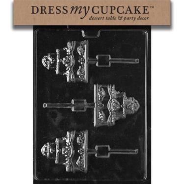 Imagem de Dress My Cupcake DMCW059 Molde de chocolate para doces, pirulito de bolo de casamento, casamento