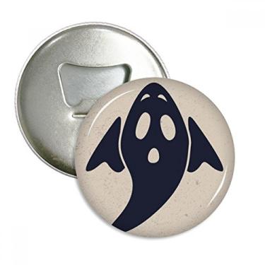 Imagem de Um emblema multifuncional com ímã de geladeira com asas para fantasma de Halloween