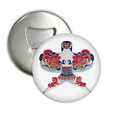 Imagem de Tradicional Cultura Chinesa Abridor de Garrafas Imã de Geladeira Emblema Multifuncional