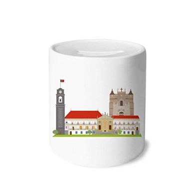 Imagem de DIYthinker Portugal Coimbra National Landmark Building Money Box Saving Banks Ceramic Coin Case Kids Adults