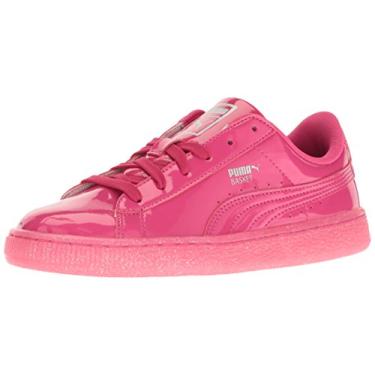 Imagem de PUMA Girls' Basket Patent Iced Glitter Jr Running Shoe, Beetroot Purple, 5.5 M US Big Kid