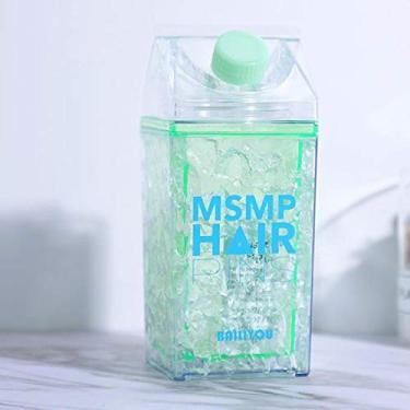 Imagem de Copo Gel Squeeze Garrafa congelante canudo bico Verde 400ml