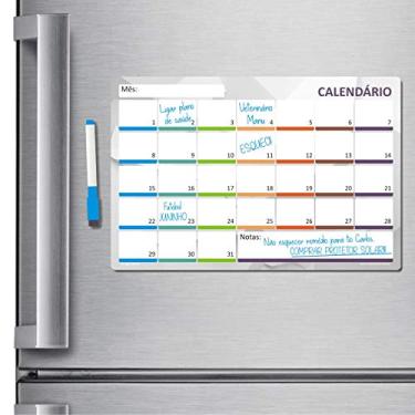 Imagem de Ímã de geladeira porta recados planner 20 X 30cm - Escolha! (Mensal)