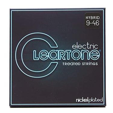 Imagem de Cleartone Cordas elétricas híbridas .009-.046 super leves (9-46) tom premium, longa duração