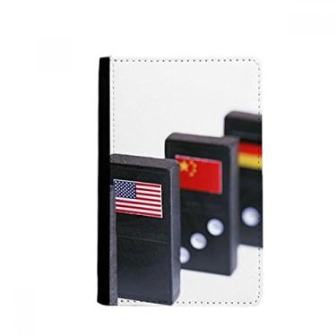 Imagem de Pai Gow Bandeira de dados para jogos de passaporte Notecase Burse Capa carteira porta-cartões