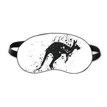 Imagem de Canguru Mexican Simple Black and White Sleep Eye Shield Soft Night Vlindfold Shade Cover