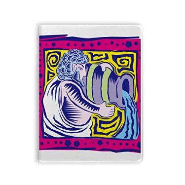 Imagem de Caderno de anotações da Constellation Aquarius México Cultura de gravação, capa de goma Diário