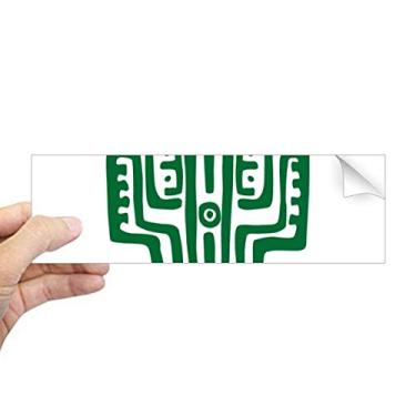 Imagem de DIYthinker Totems Mexico Civilização Antiga Adesivo retangular para para-choque Notebook Janela Decalque