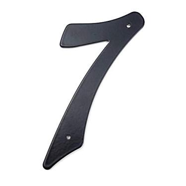 Imagem de Placa de casa flutuante 3D 101 mm, número de endereço de número da porta, dígitos fixos placa de endereço de caixa de correio 0-9 preta, liga antiferrugem