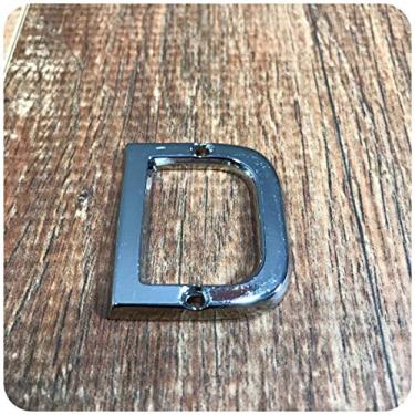 Imagem de Letra D Residencial Pequena Cromada Para Apartamento