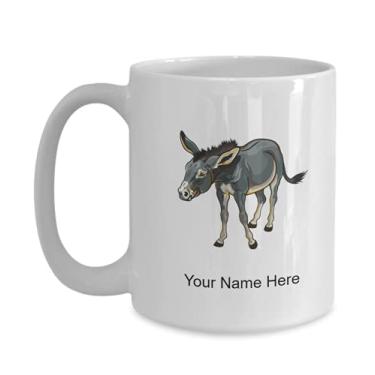 Imagem de Caneca de burro personalizada, xícara de café de burro, ideia de presente de burro, copo de burro personalizado, caneca de burro personalizada - caneca de café de 444 ml