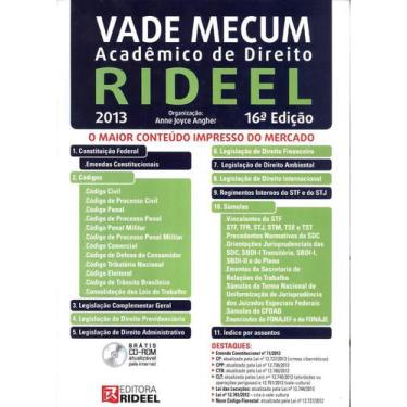 Imagem de Vade Mecum Academico De Direito Rideel 2013 - 16ª Ed -