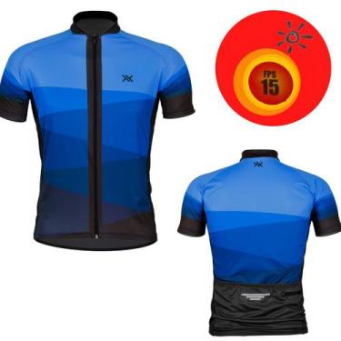 Imagem de Camisa Ciclismo Bike Mtb Manga Curta Bolso Proteção Solar Uv Camiseta