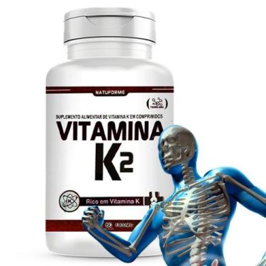Imagem de Vitamina K2 Concentrada Menaquinona 60 Comprimidos 1000 Mg - Natuforme